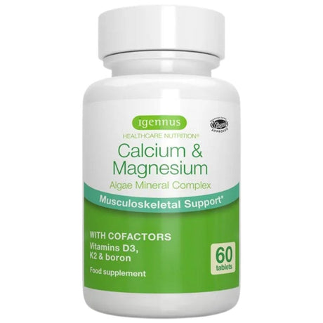 Igennus Calcium & Magnesium Algae Mineral Complex - 60 Tablets