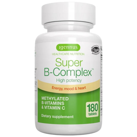 Igennus Vitamin B-Complex with Methylfolate - 180 Tablets